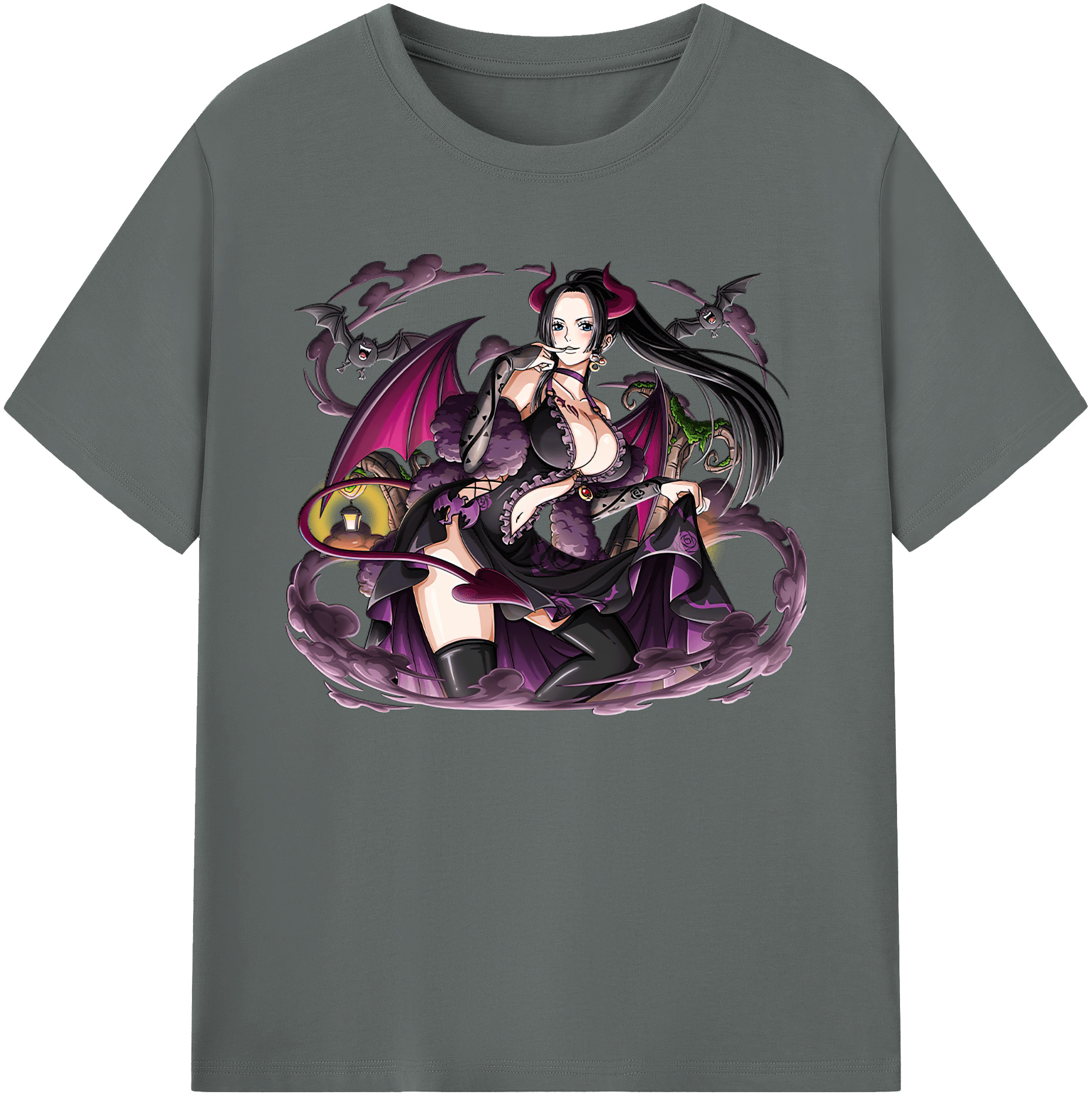 ワンピース ボア・ハンコック ONE PIECE Boa·Hancock 綿100％ メンズ半袖Tシャツ｜肌触りやわらか＆通気性